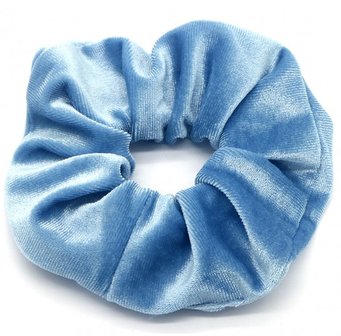 scrunchie-velvet-blauw