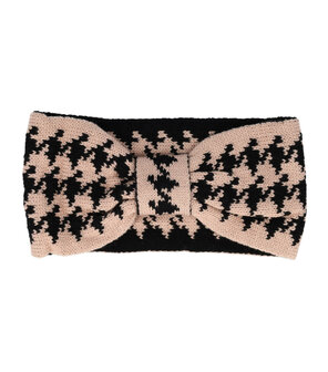 haarband-knoop-knitted-winter-ruit-zwart-roze