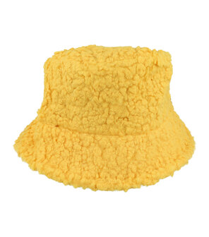 bucket-hat-teddy-stof-geel