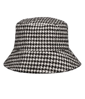 bucket-hat-ruit-patroon-zwart