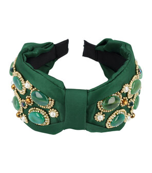 diadeem-statement-parel-kralen-stenen-groen