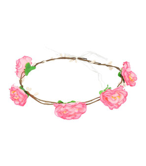 haarband-kroon-roos-bloemen-roze