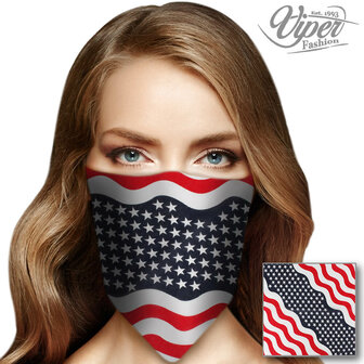 haarband-bandana-zakdoek-USA-print-blauw-rood-wit