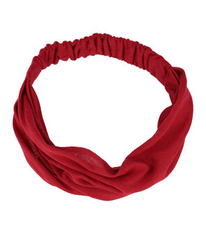 haarband-3-in-1-basic-effen-donker-rood