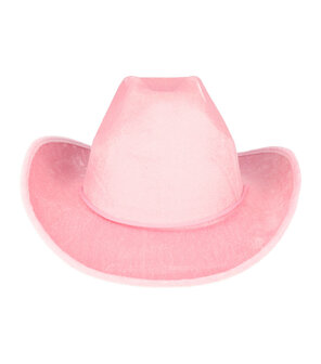 cowboyhoed-velvet-roze