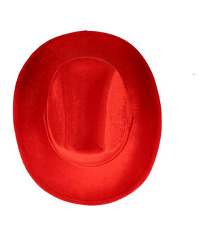 cowboyhoed-velvet-rood