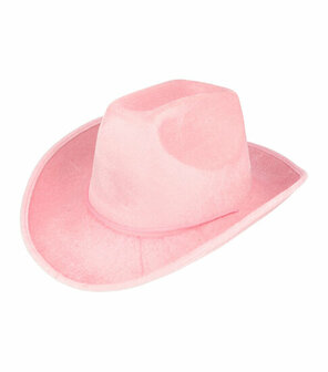 Cowboyhoed Velvet Roze