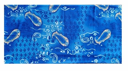 Haarband Multifunctioneel Paisley Print Blauw
