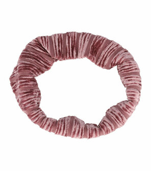 Haarband Streep 7cm Velvet Roze