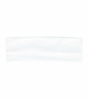 Haarband Basic 8cm Effen Wit