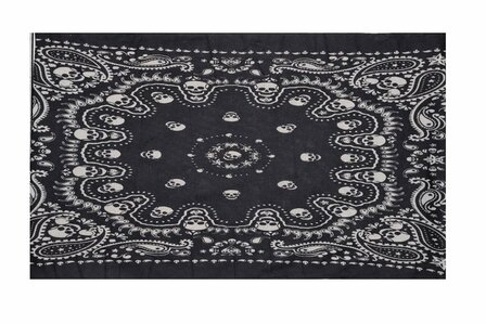 Haarband Multifunctioneel Skull Print Zwart