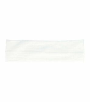 Haarband Basic 6cm Nylon Wit