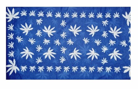 Haarband Multifunctioneel Cannabis Print Blauw