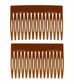 Haarspeld Haarkammen Set Recht 7cm Bruin