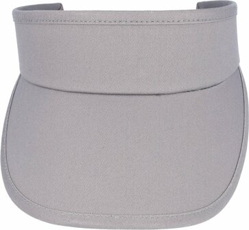 Zonneklep Stevige Klep Verstelbaar Maat 54cm - 59cm Grijs