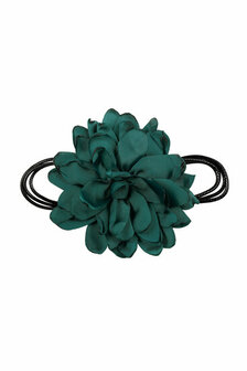 Haarband Veter Bloem Donker Groen
