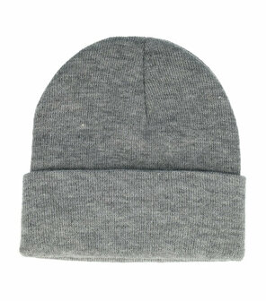 Beanie Muts Basic Grijs