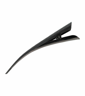 Haarspeld Duckklem Ruit Patroon 13cm Antraciet Grijs