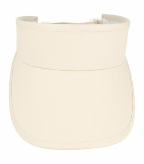 Zonneklep Stevige Klep Verstelbaar Maat 54cm - 59cm Creme