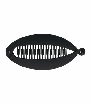 Haarspeld Bananenklem 14cm Mat Zwart