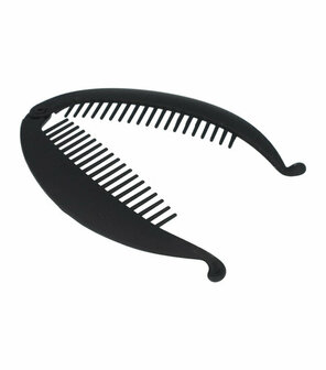 Haarspeld Bananenklem 14cm Mat Zwart