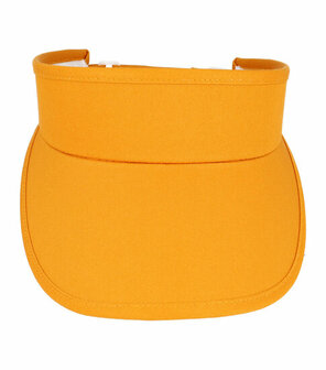 Zonneklep Stevige Klep Verstelbaar Maat 54cm - 59cm Oranje