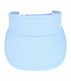 Zonneklep Stevige Klep Verstelbaar Maat 54cm - 59cm Licht Blauw