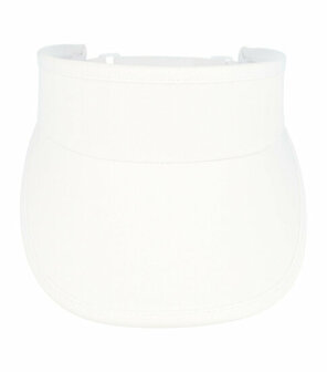 Zonneklep Stevige Klep Verstelbaar Maat 54cm - 59cm Wit