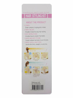 Haarlussen Topsy Tail Zwart