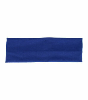 Haarband Basic 8cm Effen Blauw