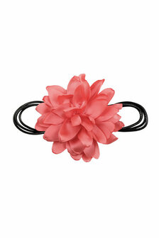 Haarband Veter Bloem 12cm Koraal Roze