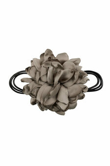 Haarband Veter Bloem Taupe Grijs