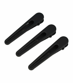 Duckklem Open Vorm 6cm Mat Zwart