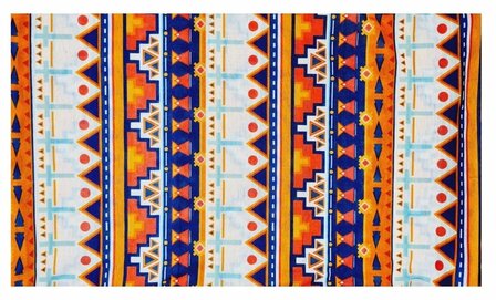 Haarband Multifunctioneel Ibiza Patroon Oranje Blauw Wit