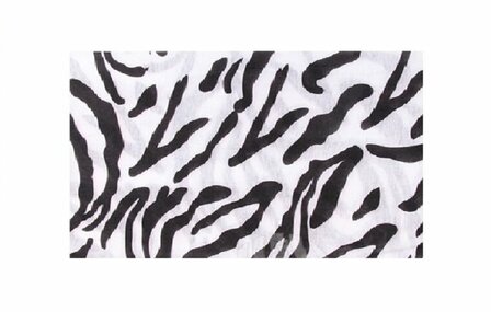 Haarband Multifunctioneel Zebra Print Zwart Wit