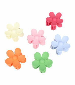 Haarspeld Klemmen Set XL Bloem 8cm Heldere Kleuren