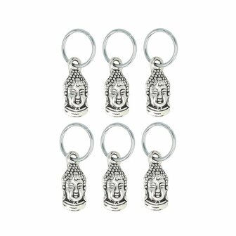 Haarringen Bedel Boedha Zilver