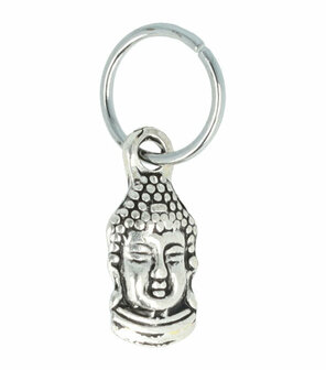 Haarringen Bedel Boedha Zilver