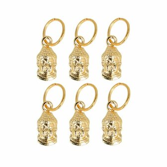 Haarringen Bedel Boedha Goud