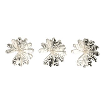 Haarklemmen Margriet Bloem Klein 3 Stuks 3cm Zilver