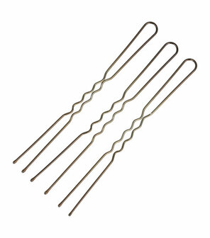 Haarpinnen Haardotspelden 24 Stuks 8cm Bruin