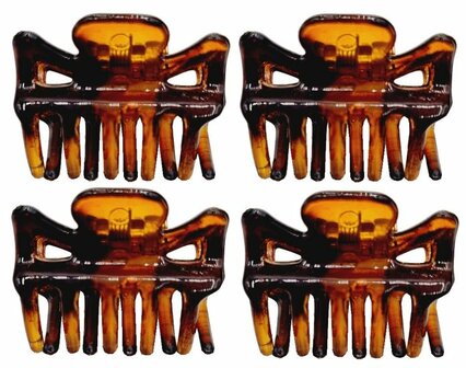 Haarspeld Klemmen Recht 3cm Bruin