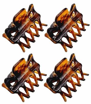 Haarspeld Klemmen Recht 3cm Bruin