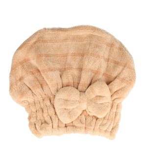 Haardroogdoek Muts Licht Bruin