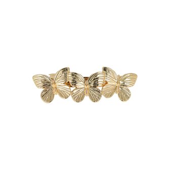 Haarspeld Vlinder Metaal 7cm Goud