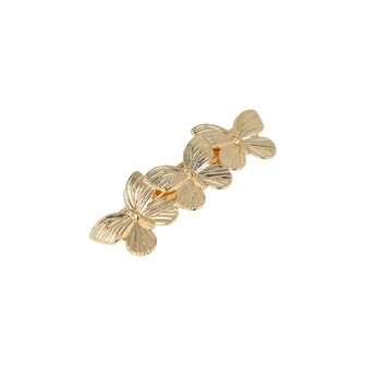 Haarspeld Vlinder Metaal 7cm Goud
