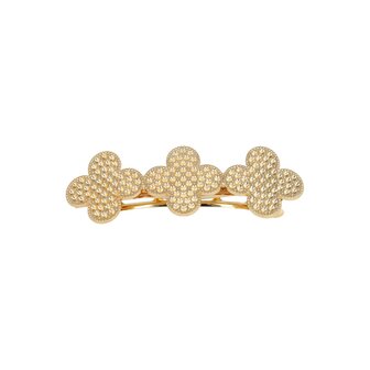 Haarspeld Klavertje Vier Metaal 7,5cm Goud