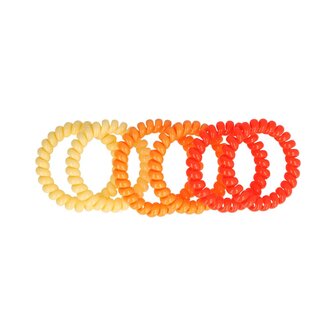 Invisibobble Haarelastiek 5cm Glans Kleuren Geel Oranje