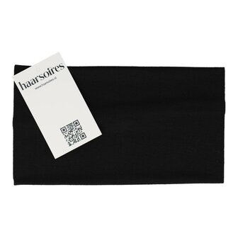 Haarband Basic 11cm Effen Stof Zwart