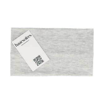 Haarband Basic 11cm Effen Stof Grijs